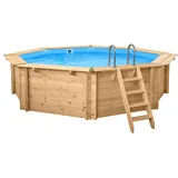 Holzpool "Java" ø 5,30 m/ 1,36m POOLROBOTER ULTIMATE SET