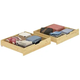Erst-Holz Bettkasten-Set für Betten 80 x 190 cm 2-Teilig – Kiefer massiv 90.10-S12