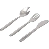Eduplay 110414 Krippenbesteck, Edelstahl, silber, 3-teilig (1 Set)