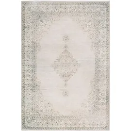 tesso living Kelim Vintage Teppich Wohnzimmer Sand 195 X 280 cm, Moderner Kurzflor Teppich Super Soft