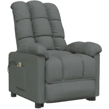 vidaXL Massagesessel 99 x 102 x 99 cm Dunkelgrau elektrisch mit Liegefunktion