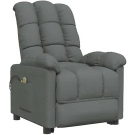 vidaXL Massagesessel 99 x 102 x 99 cm Dunkelgrau elektrisch mit Liegefunktion