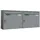 AL Briefkastensysteme Basic 2er Briefkasten Weiss Aluminium