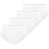 SCHIESSER Slip unifarben weiß XXL 4er Pack