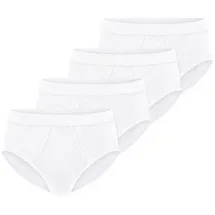 SCHIESSER Slip unifarben weiß XXL 4er Pack