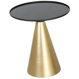 JV Möbel Eleganter Beistelltisch aus Holz in Gold mit zeitlosem Design