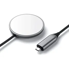 Satechi ST-UCQIMCM Drinnen, USB Kabelloses Aufladen 1,5 m, Grau Weiß