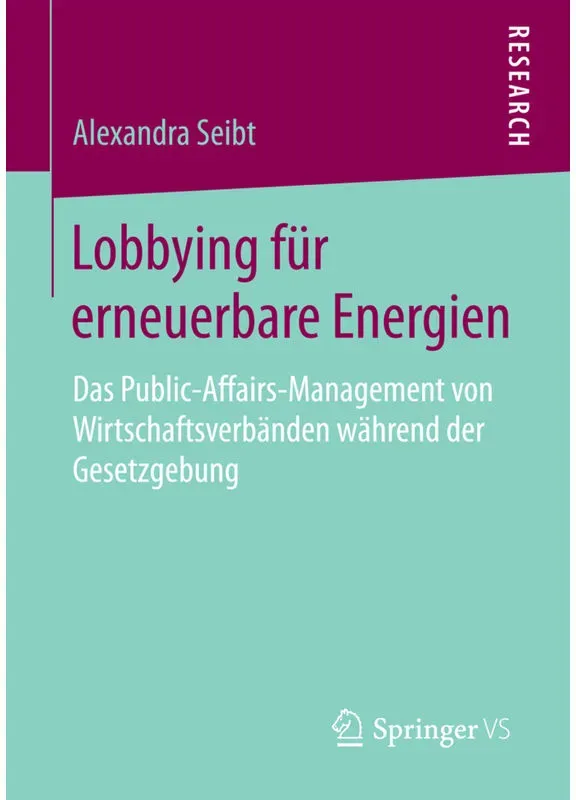 Lobbying Für Erneuerbare Energien - Alexandra Seibt  Kartoniert (TB)
