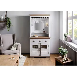 MASSIVMOEBEL24.DE Bar Mango 98x51x190 weiß lackiert TOULOUSE #105