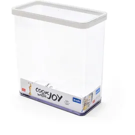 Rotho Frischhaltedose rechteckig transparent/weiß 20,0 x 10,0 x 21,4 cm 3,2 l