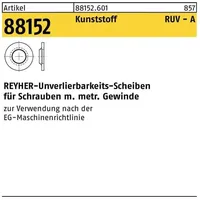 Reyher Unverlierbarkeitsscheibe R 88152 4/4,2x 9x1,2 Ku. natur 100