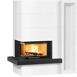 Studio-Serie 12/45.10.0 8 kW - Nero Assoluto satiniert - Radiante 550/20/45-66.44H ECOplus - mit Regal - links offen