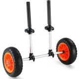 Vevor Kajakwagen Kanuwagen Reisezubehör-Gepäckwagen, Silber, 252 x 670 x 605 mm