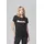 BENCH Kurzarmshirt "LEORA", Damen, Gr. 44, schwarz, Jersey, Obermaterial: 100% Baumwolle, bedruckt, figurbetont, Rundhals, Shirts