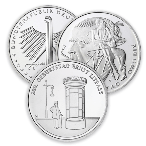 20 Euro Silber Gedenkmünzen ab 2016 (differenzbesteuert)