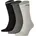 Unisex 3er Pack Schwarz/Grau 39-42