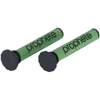 Prophete Fahrrad-Multitool zum Einlegen in den Lenker Ø 22 mm – inkl. Lenkerstopfen, selbstklebende Flicken, Ratsche & Bits – grün