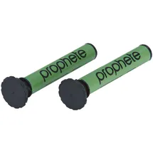 Prophete Fahrrad-Multitool zum Einlegen in den Lenker Ø 22 mm – inkl. Lenkerstopfen, selbstklebende Flicken, Ratsche & Bits – grün