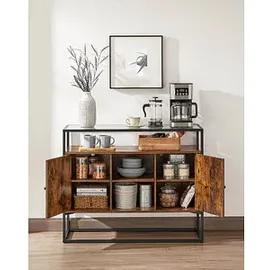 VASAGLE Sideboard, LSC014B01 braun 100,0 x 35,0 x 80,5 cm