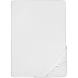 biberna 0012344 Frottee-Stretch 180 x 200 - 200 x 200 cm weiß
