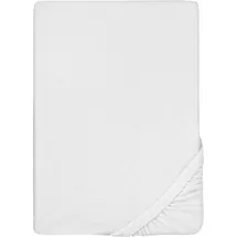 biberna 0012344 Frottee-Stretch 180 x 200 - 200 x 200 cm weiß
