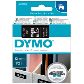 Dymo 45021 S0720610 weiß auf schwarz