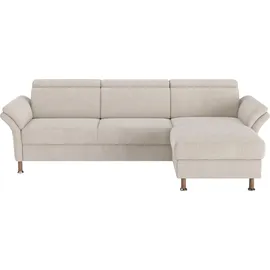 Home Affaire Ecksofa Calypso L-Form Polyester 2-Sitzer Beige