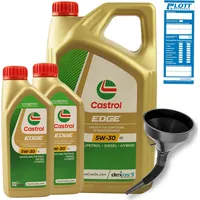 7 Liter CASTROL Edge Motoröl LL 5W-30 Longlife Titanium 5W 30 VW + Trichter