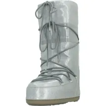 MOON BOOT Icon Glitter Silber 35