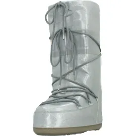 MOON BOOT Icon Glitter Silber 35