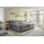 Stella Trading Boxspringbett – dark grey - H3/H4 - Microvelours - 180x200 cm