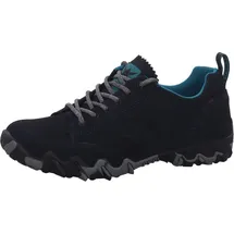 Allrounder NASAN Tex Damen, Schnürschuhe wasserdicht blau aus Leder Velour und Textil