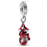 PANDORA Marvel Hängender Spider-Man Charm-Anhänger x Disney Collection, kompatibel Moments Armbändern, 792323C01