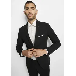 Anzugsakko CINQUE "CIMONOPOLI", Herren, Gr. 48, schwarz, Web, Obermaterial: 48% Polyamid, 42% Viskose, 10% Elasthan, slim fit, Langarm, Sakkos