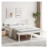 vidaXL Seniorenbett 140 x 200 cm Weiß