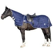HKM Fliegenausreitdecke mit abnehmbarem Halsteil 135 cm Dunkelblau