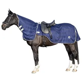 HKM Fliegenausreitdecke mit abnehmbarem Halsteil 135 cm Dunkelblau