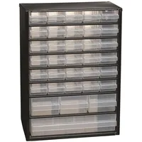 RAACO Kleinteilemagazin B306xT150xH420mm Stahlbl.34 Schubl.Poypropylen