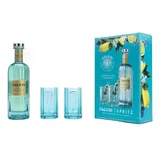 ITALICUS Rosolio di Bergamotto Likör, Geschenk-Set mit 2 Gläsern, Aperitif aus Bergamotte für Cocktails & Spritz, Premium Likör aus Italien, 1 x 0,7 L