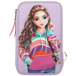 Depesche 3-Fach Federtasche mit Stifte TOPModel 20,5 x 14,3 cm