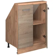 Vicco Dachschrägenschrank Rion 60 x 46 x 81,6 cm Braun