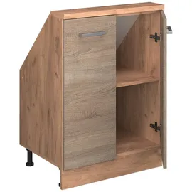 Vicco Dachschrägenschrank Rion 60 x 46 x 81,6 cm Braun