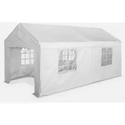 Empfangszelt - 3 x 6 m - Weiß, Metallverbinder, Gartenzelt ideal für Ihre Partys, als Pavillon, Pergola, Partyzelt, Farbe Weiß 18 m2 -  Burdigala