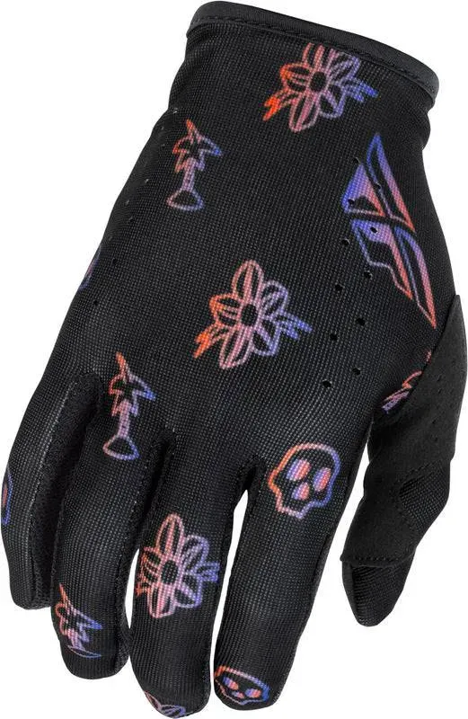 Fly Racing Lite Outline Special Edition Youth Handschuhe Rot Schwarz Viollet Lila - YS