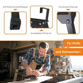 Lemodo Sägebock Stahl 400 kg schwarz klappbar 2er Set