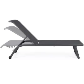 BIZZOTTO Gartenliege 70 x 0 x 92 cm Grau