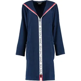 CAWÖ Bademantel mit Kapuze 3101 navy XS