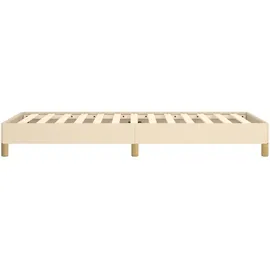 vidaXL Bettgestell 100 x 200 cm Creme