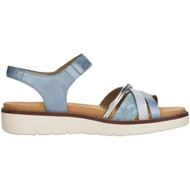 remonte Riemchensandale Damen Blau/Silber 38