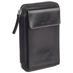 Leonhard Heyden Cambridge Handytasche Leder 11 cm schwarz